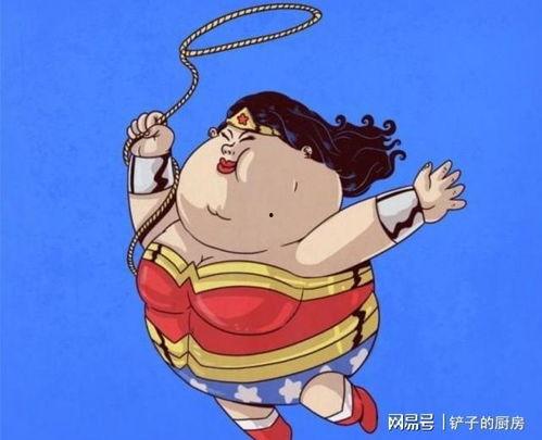 吃瓜胖妞卡通,欢乐卡通里的生活智慧