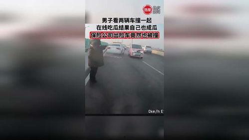 吃瓜被撞男子,瓜田惊魂一幕引关注  第2张